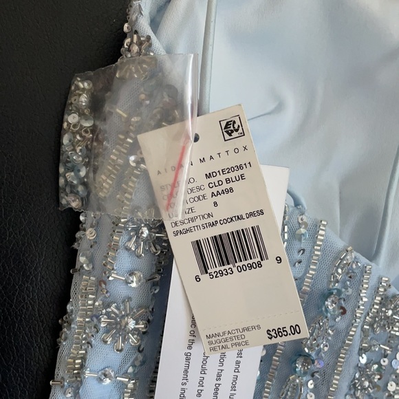 NWT Aidan Mattox Cocktail Holiday Dress Sequins Size 8 - Picture 7 of 9